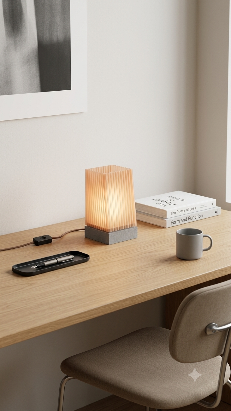 CozyColumn 3D Printed – Minimalist  Desk Lamp - Limited To 10 Lamp