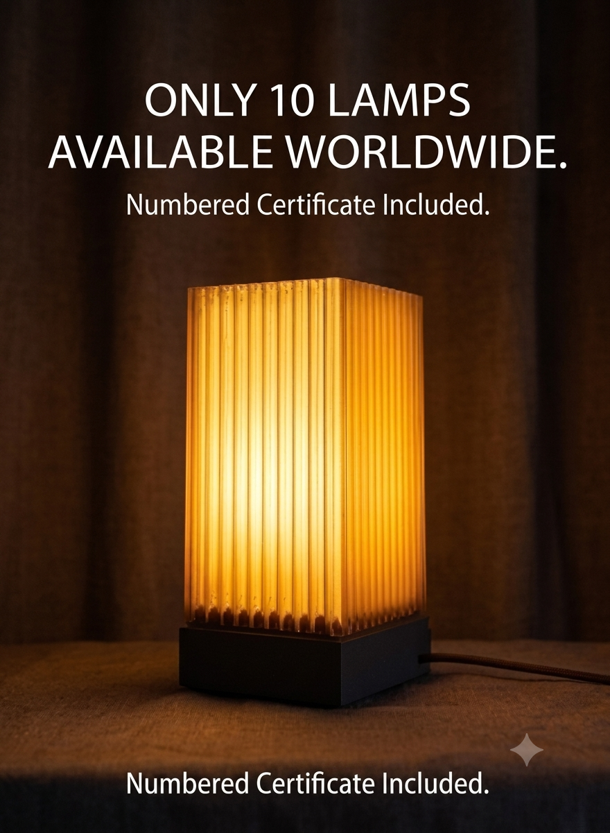 CozyColumn 3D Printed – Minimalist  Desk Lamp - Limited To 10 Lamp